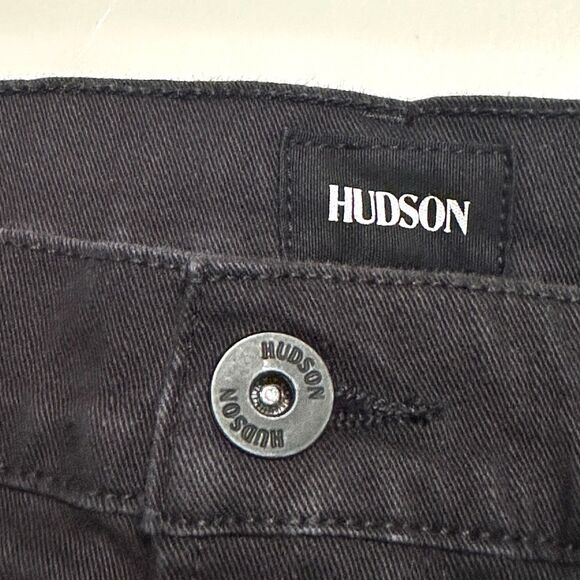 Hudson Jeans Mens Size 34x34 Black Blake Slim Straight Mid Rise Stretch Denim - Picture 9 of 14